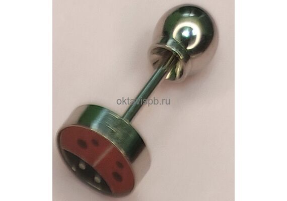 Серьги Божья коровка