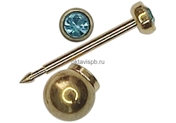 Циркон голубой 3 мм