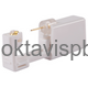 Серьга Циркон 3 мм золото / колпачок