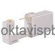 Розовый циркон 3 мм золото / колпачок