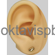 Серьги Золотое сердце